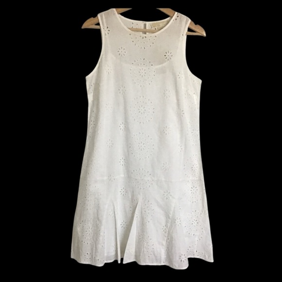 NWT Michael Kors White Eyelet Dress - Picture 5 of 10